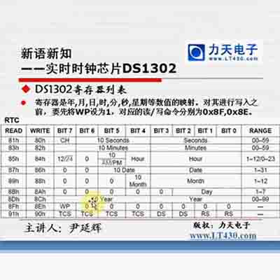 第十四讲 SPI接口与DS1302三--51单片机入门经典视频教程37